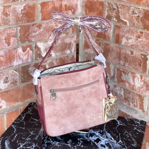 Montana West Aztec Collection Crossbody Bag Pink - Picture 3 of 5
